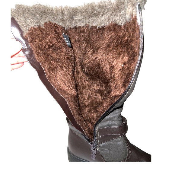 Totes Maryliza Brown Tall Winter Boots - Picture 8 of 11